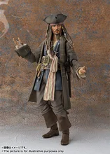 SHF Figure Pirates of the Caribbean Jack Sparrow Action Doll Toys with Retail box 6″ 15cm