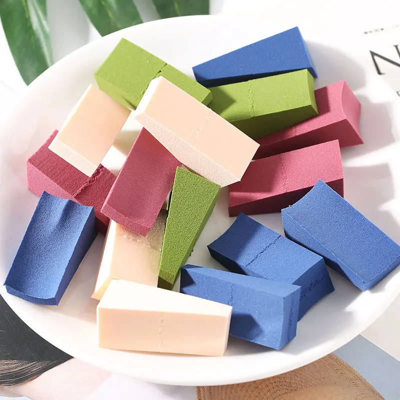 

Hydrophilic Dry-wet Dual-purpose Powder Puff 20T Connected 24 Triangular Cosmetic Sponge Cosmetic Tools