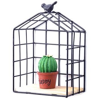 

Iron Mesh Wall Storage Rack Metal Hanging Wall Decoration Living Room Bedroom Nordic Style Display Shelf