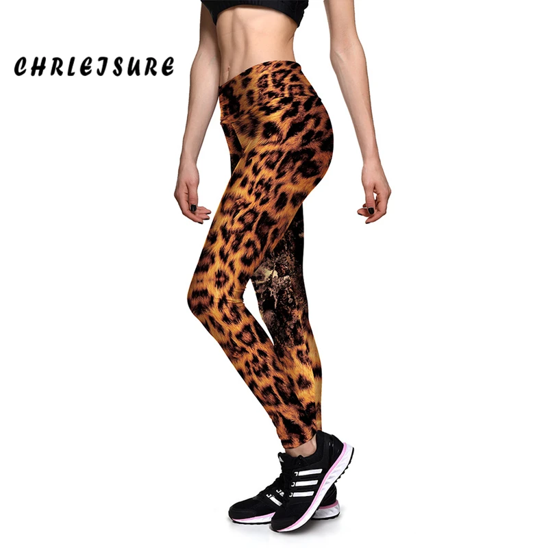 CHRLEISURE S-XL ليوبارد الجمجمة مطبوعة النساء طماق تمتد رفع عالية الخصر كبير حجم اللياقة البدنية بناء الجسم السراويل السراويل CHRLEISURE S-XL ليوبارد الجمجمة مطبوعة النساء طماق تمتد رفع عالية الخصر كبير حجم اللياقة البدنية بناء الجسم السراويل السراويل