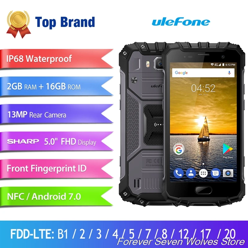 ULEFONE ARMOR 2 6 Гб RAM 64 ROM Helio P25 MTK ГГц Восьмиядерный 5 0 &quotFHD экран IP68 Водонепроницаемый