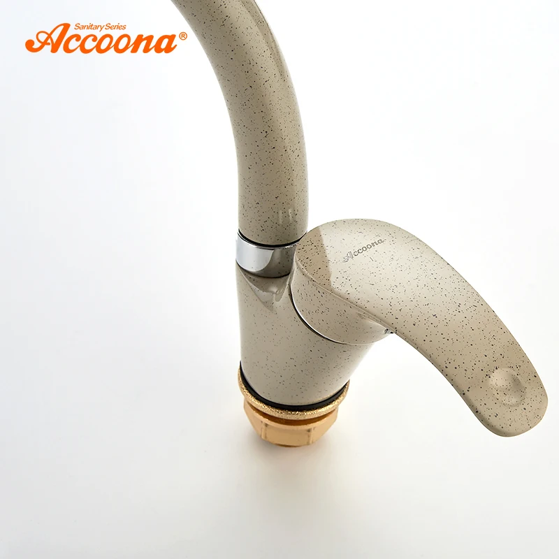 Accoona смеситель для кухни 3 цвета холодной и горячей воды с одной ручкой поворотный