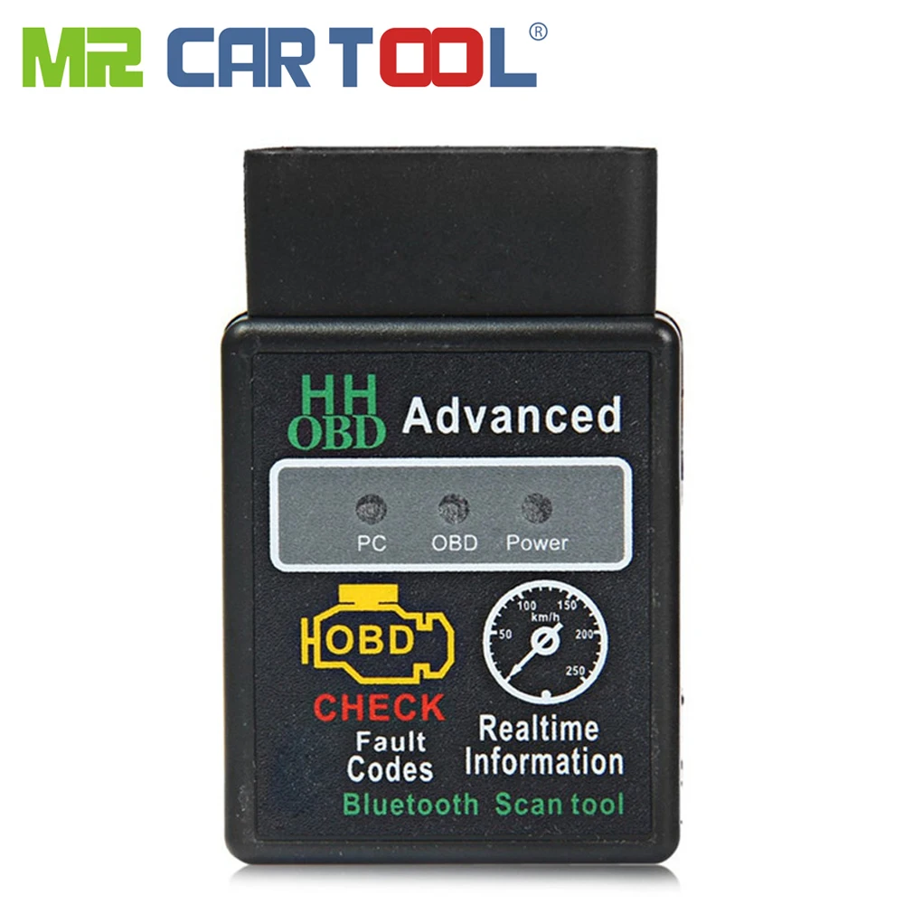 Mr Cartool OBD 2 ELM327 V1.5 Bluetooth OBD2 II автомобильный вяз 327 Авто подключению CAN шины адаптер