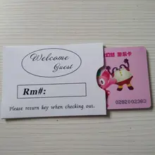 OEM печатные ключ Визитница с карты бумаги и клиентов логотип