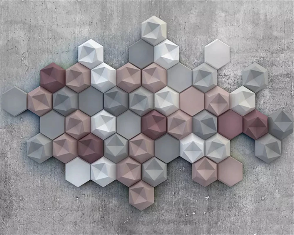 beibehang Fashion decorative painting interior decoration wallpaper 3D retro diamond background wall papers home decor behang