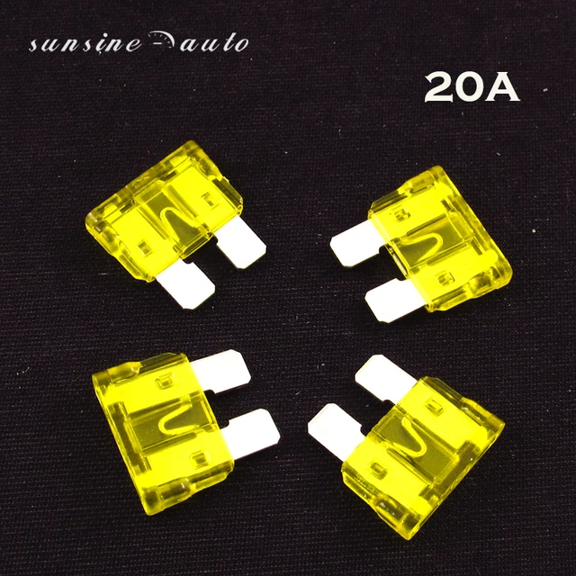 100pcs 20 Amp Auto Car Truck Standard Blade Fuse 20a 32v Fast Acting 100pcs 20 Amp Auto Car Truck Standard Blade Fuse 20a 32v Fast Acting Atc Boat Suv Automotive Replacement