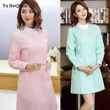 Больница Спецодежда для врача медсестры салон красоты хирургический халат стоматологическая клиника больница госпиталь Повседневная обувь медицинский Халат Голубые ботинки