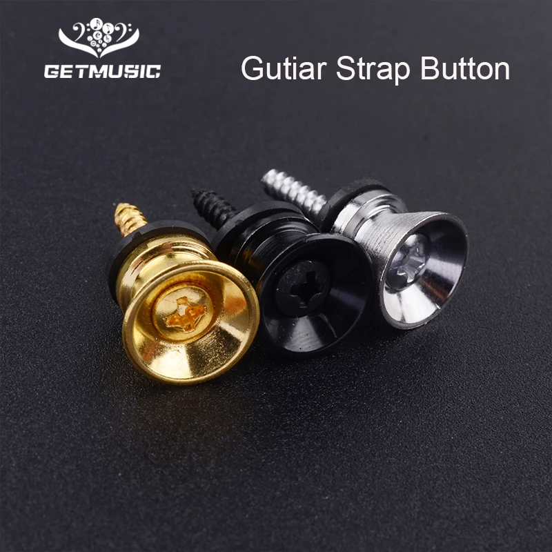 

50pcs/100pcs Guitar Strap Lock Locking Pegs Pin Metal End Strap Button for Acoustic Classical Electric Bass Guitar Ukulele Part