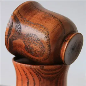 Деревянные чашки Творческий персонализированные натурального дерева Кубок японский Симпатичные деревянные пить Кофе Чай чашки
