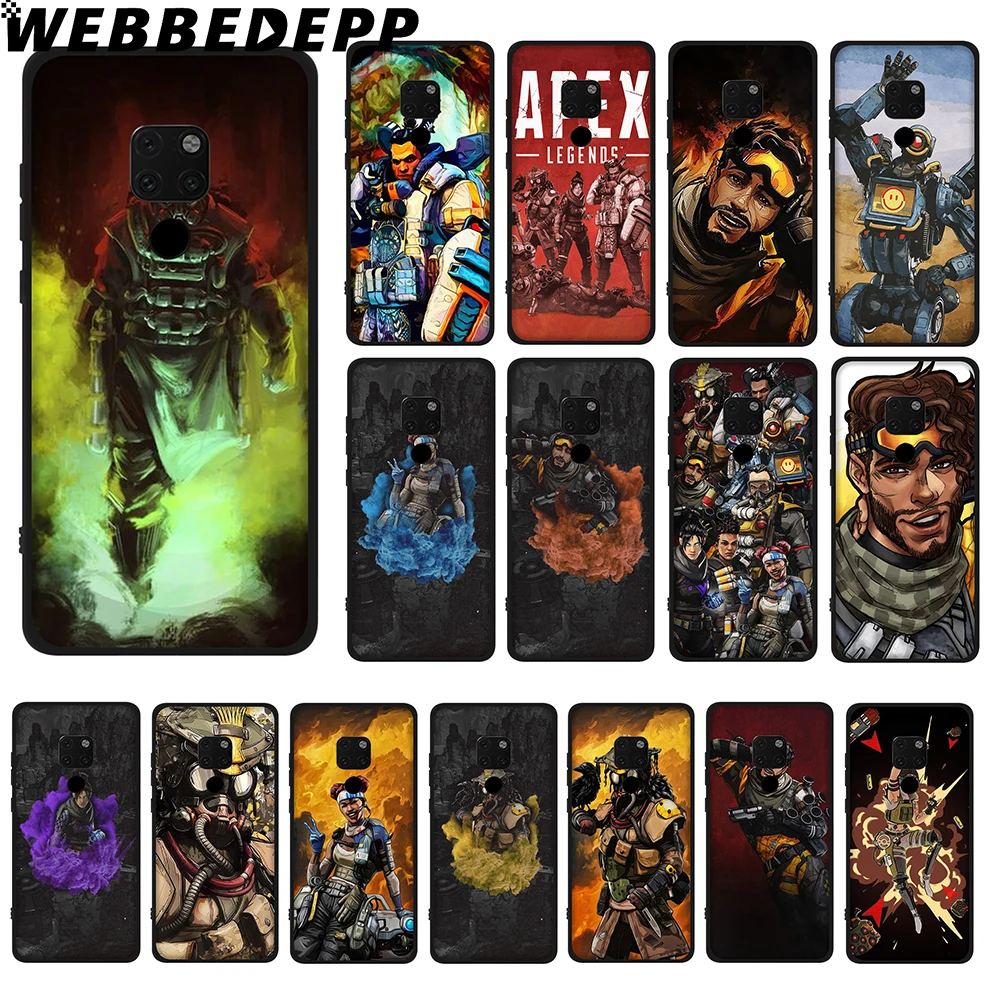

WEBBEDEPP Apex Legends Soft TPU Case for Huawei Y6 Y7 Prime Y9 Mate 10 20 Lite Pro Nova 2i 3i 4