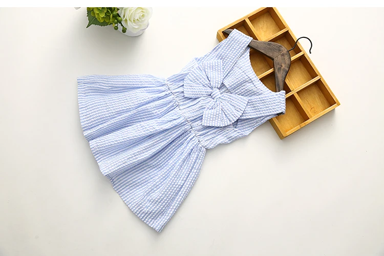 2018 Summer 2 3 4 6 8 10 Years Children Birthday Strip Backless Princess Elegant Bow Kids Party Dance Prom Little Girls Dresses (4)