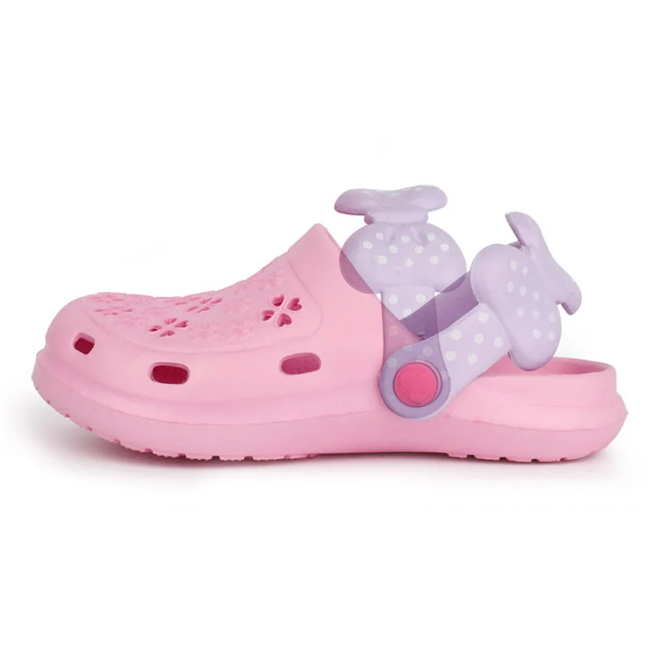 Pink Kids Girls EVA Clogs 2017 Summer Toddler Mules EVA Sandals For