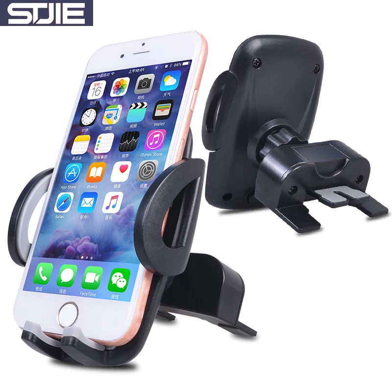 STJIE universal mobile phone stand car air vent and CD slot holder expanding grip for cellphone iphone 8 X | Мобильные телефоны и