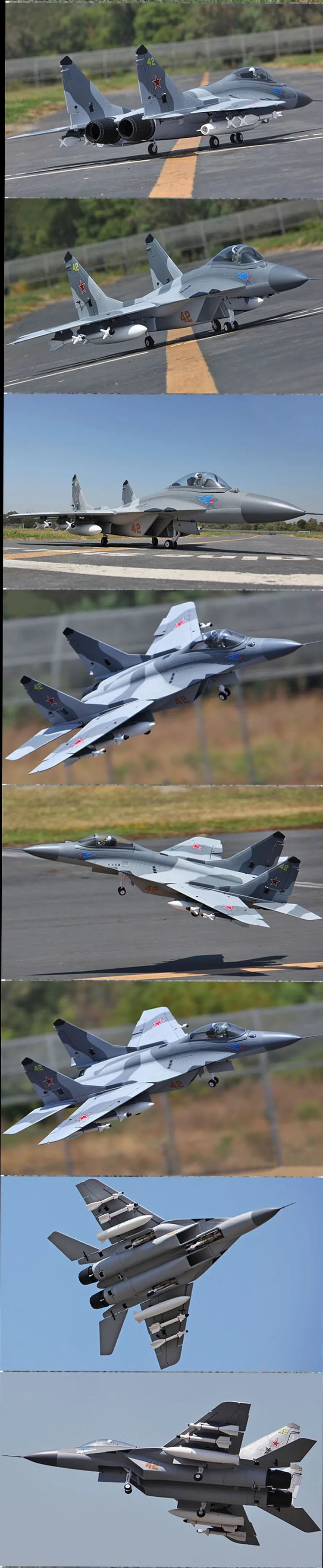 MIG29 Твин 70 мм EDF реактивный самолет RC самолет