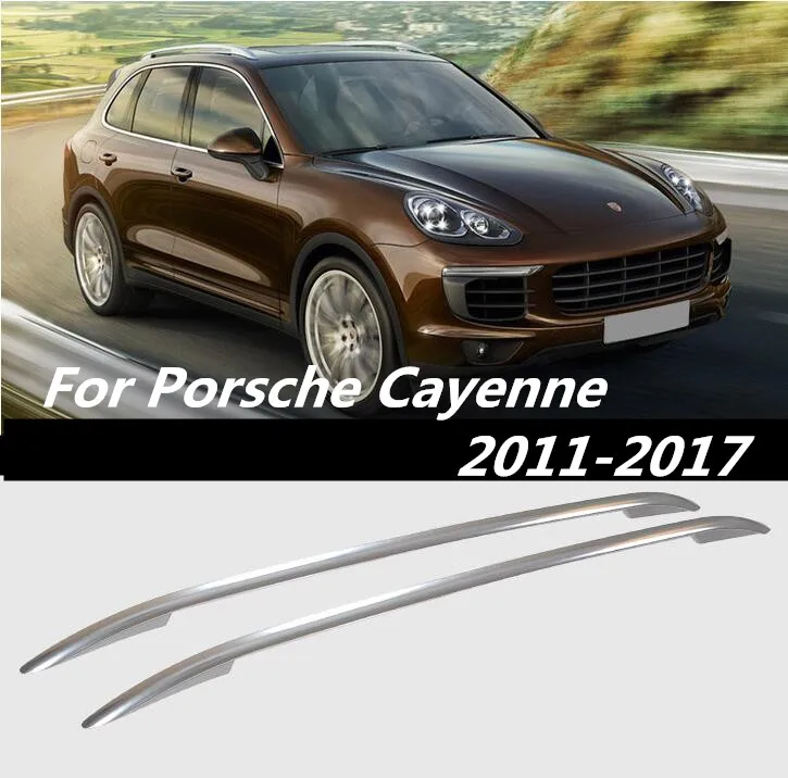 

Car Roof Rack baggage luggage bar For 11-17 For Porsche Cayenne 2011 2012 2013 2014 2015 2016 2017 (Black,Silver)