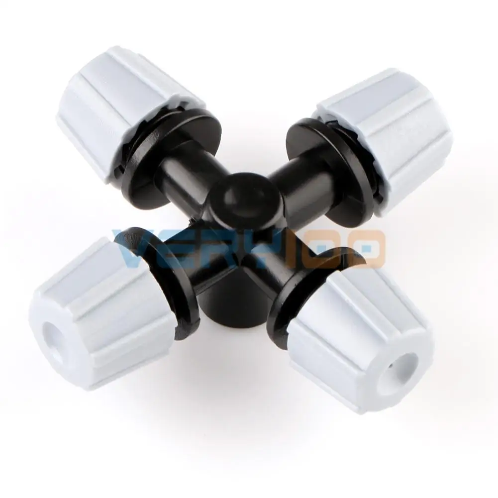 10pcs Greenhouse Humidifier Plant DIY Misting Cross Irrigation Nozzle Sprinkler Free Shipping