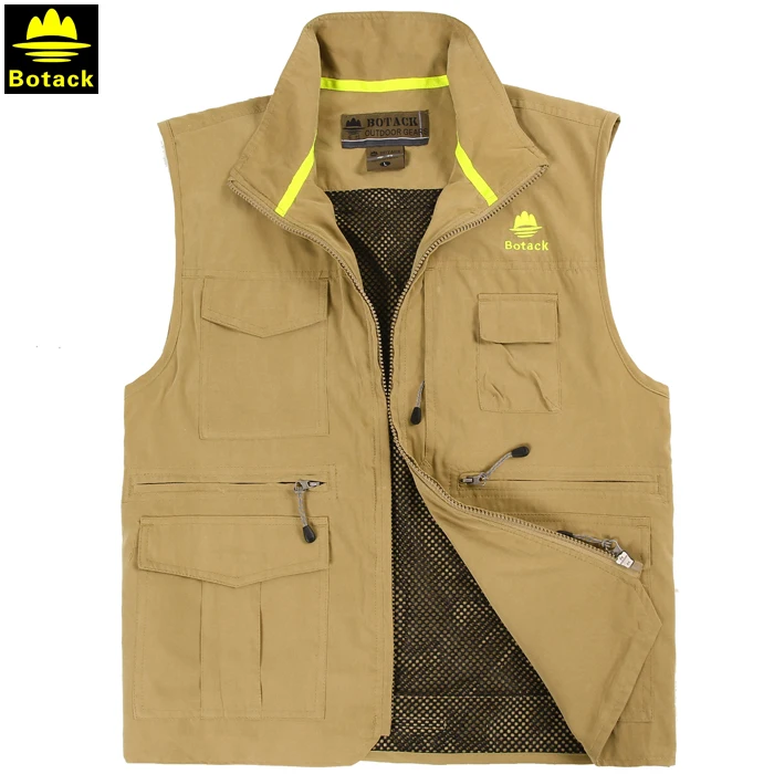 Outdoor sport camping hiking breathable vest for men fishing