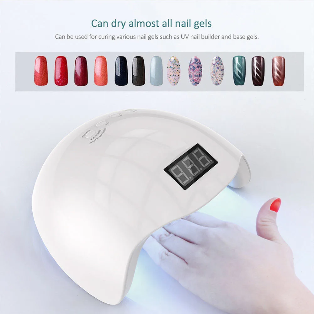 

48W Sun UV LED Lamps Nail Polish Dryer Light Auto Motion Drier Curing Gel Timer Nails Art Manicure Tools HS11
