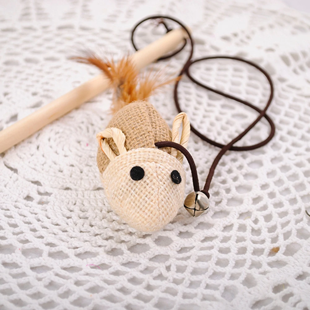Mice Cat Toy For Cats Gatos Wooden Pole Kitten Toys Katten Speelgoed Jouet Chat Kedi Oyuncak Pet Product Kedi Malzemeleri