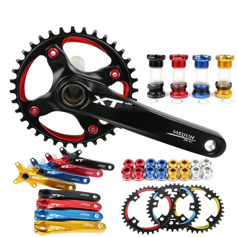 MEIJUN Mountain Bike, Aluminum Alloy Screw, Hollow Integral Single