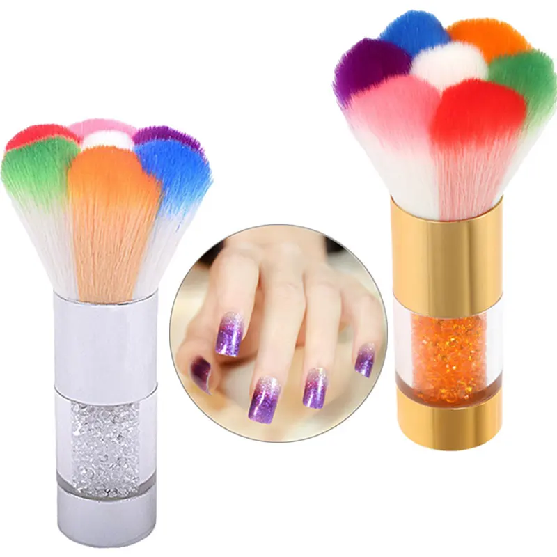 New Style Colorful Nail Dust Brush Powder Nails Art Dust Remover