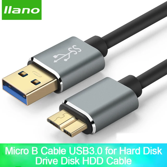 External Hard Drive Disk Cable HDD SATA Cable USB 3.0 Type A to Micro B
