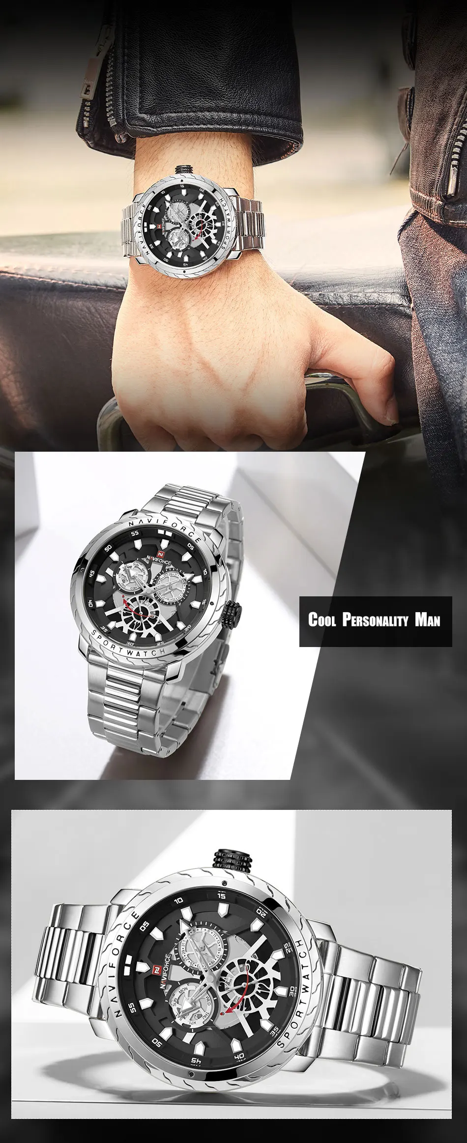 NAVIFORCE мужские часы 2019 Лучшие Роскошные брендовые Новые Модные Качественные военные спортивные мужские водонепроницаемые часы наручные
