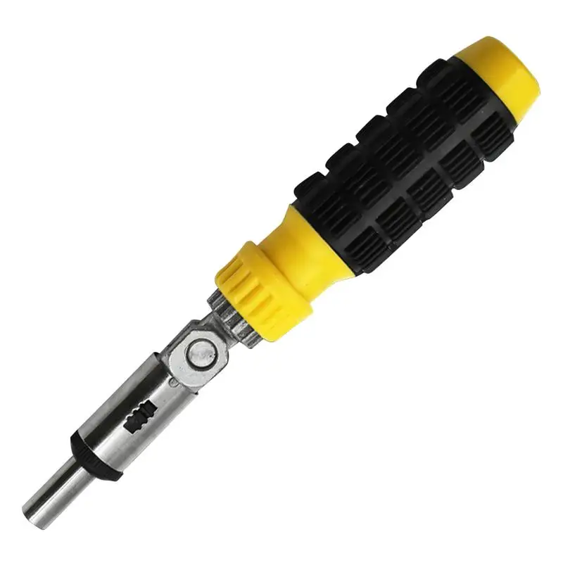 

Multi Function Ratchet Wrench Screwdriver Hand Tool For Electrician Mechanic Daily Use - No Screwdriver Head Included