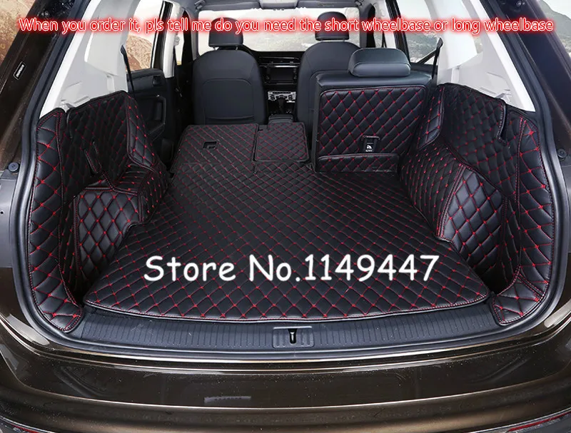 For VW Volkswagen Tiguan 2rd Gerneration 2016 2017 Black Leather Rear