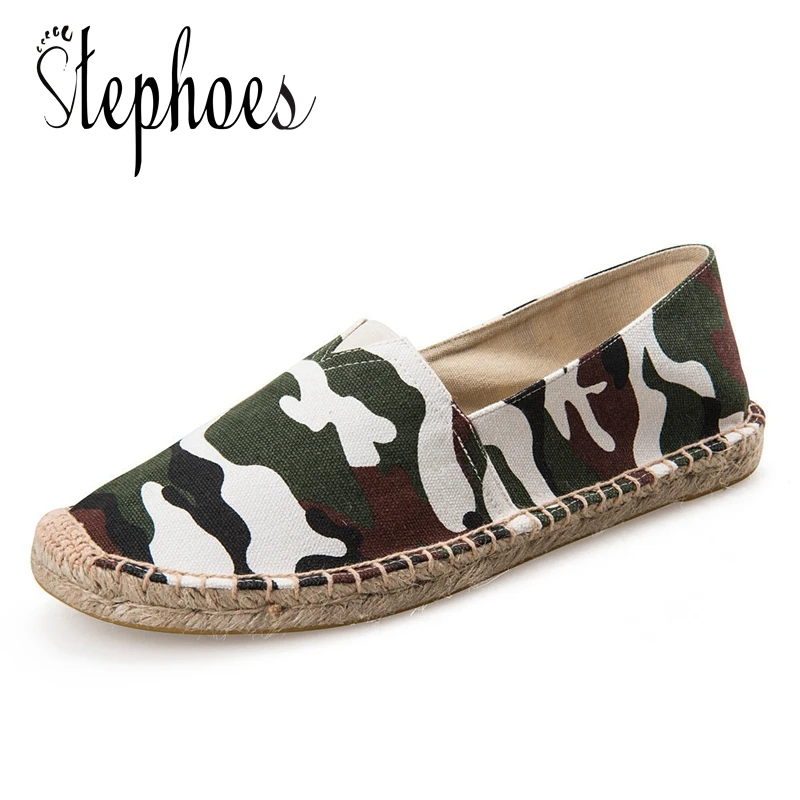 

Stephoes Camouflage Breathable Canvas Shoes Mens Shoes Casual Espadrilles Men Sneakers Men Hemp Shoes Man Tenis Masculino Adulto