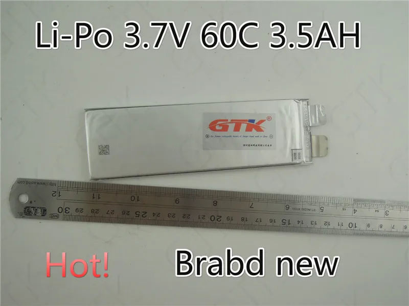 3.7V 3500mAh Lithium Polymer battery Power type high rate airplane 60C battery for Model