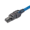 RJ45 Cat.6 UTP Connecteur de Champ Fiche Modulaire Sans Sertissage Conception-Compatible avec Cat.5e/6/6A 23AWG-24AWG câble d'installation ► Photo 3/6