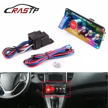 RASTP - Universal Car Auto Switch Pane Racing 12V Ignition Toggle Switch Panel Engine Start Push Button Neo Chrome RS-BOV004 RASTP - Universal Car Auto Switch Pane Racing 12V Ignition Toggle Switch Panel Engine Start Push Button Neo Chrome RS-BOV004