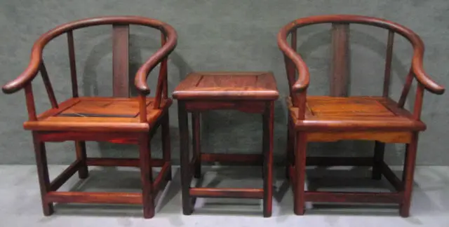 

The ancient Chinese sculpture collection of nanmu process tables and chairs