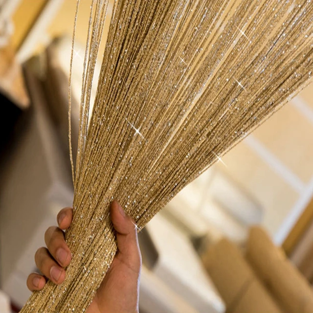 Cheap Silver Yellow Line String Curtains For Living Room Bedroom Door Window Panel Divider Yarn Curtain Strip Tassel Drape Home Decor Cheap Silver Yellow Line String Curtains For Living Room Bedroom Door Window Panel Divider Yarn Curtain Strip Tassel Drape Home Decor