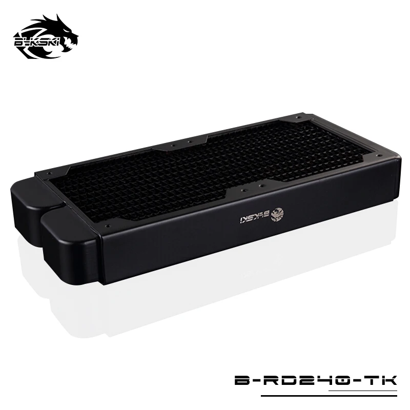 

Bykski 38mm Thick 240mm Copper Radiator Computer Water Coolant Discharge Heat Sink Exchanger for 2*12cm Fan Radiator