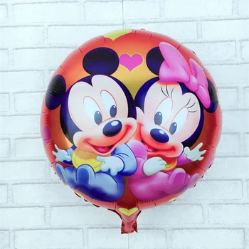 

50psc/ free shipping The new 18 inches Foil Balloons Mickey Minnie children's toys wholesale party decoration balloon