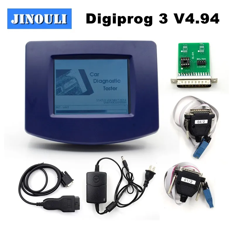 FTDI Best Digiprog3 полный комплект obd версия Digiprog 3 V4.94 одометр программатор инструмент для корректировки одометра для многих автомобилей с вилкой ЕС - Цвет: Красный