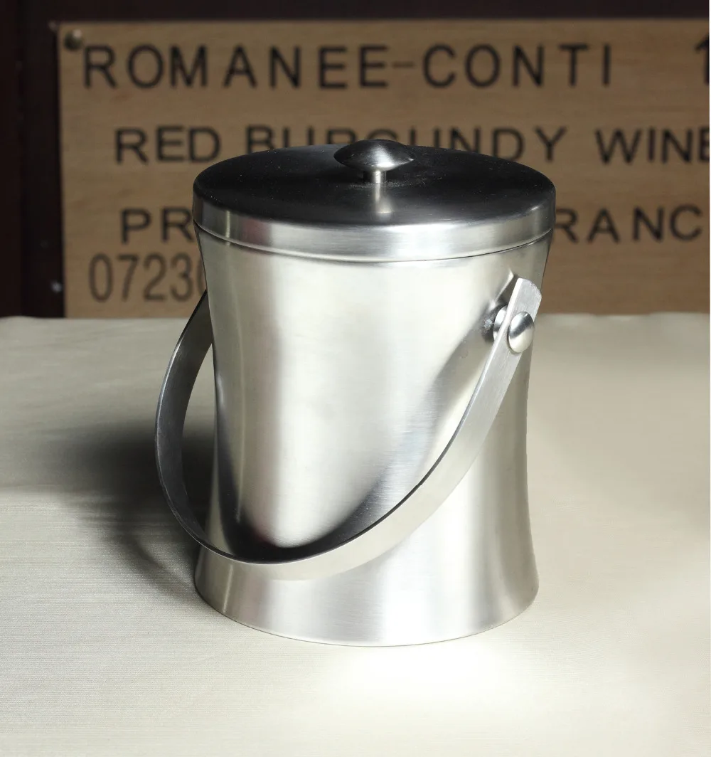 Doski Portable 1L Stainless Steel Narrow Waist Double Wall Wine Ice