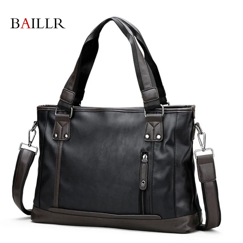 

BaiLiLaoRen Men's Fashion Messenger Bag Business Laptop Tote Men's Shoulder Bags Man Handbags Leather Briefcase Crossbody Bags