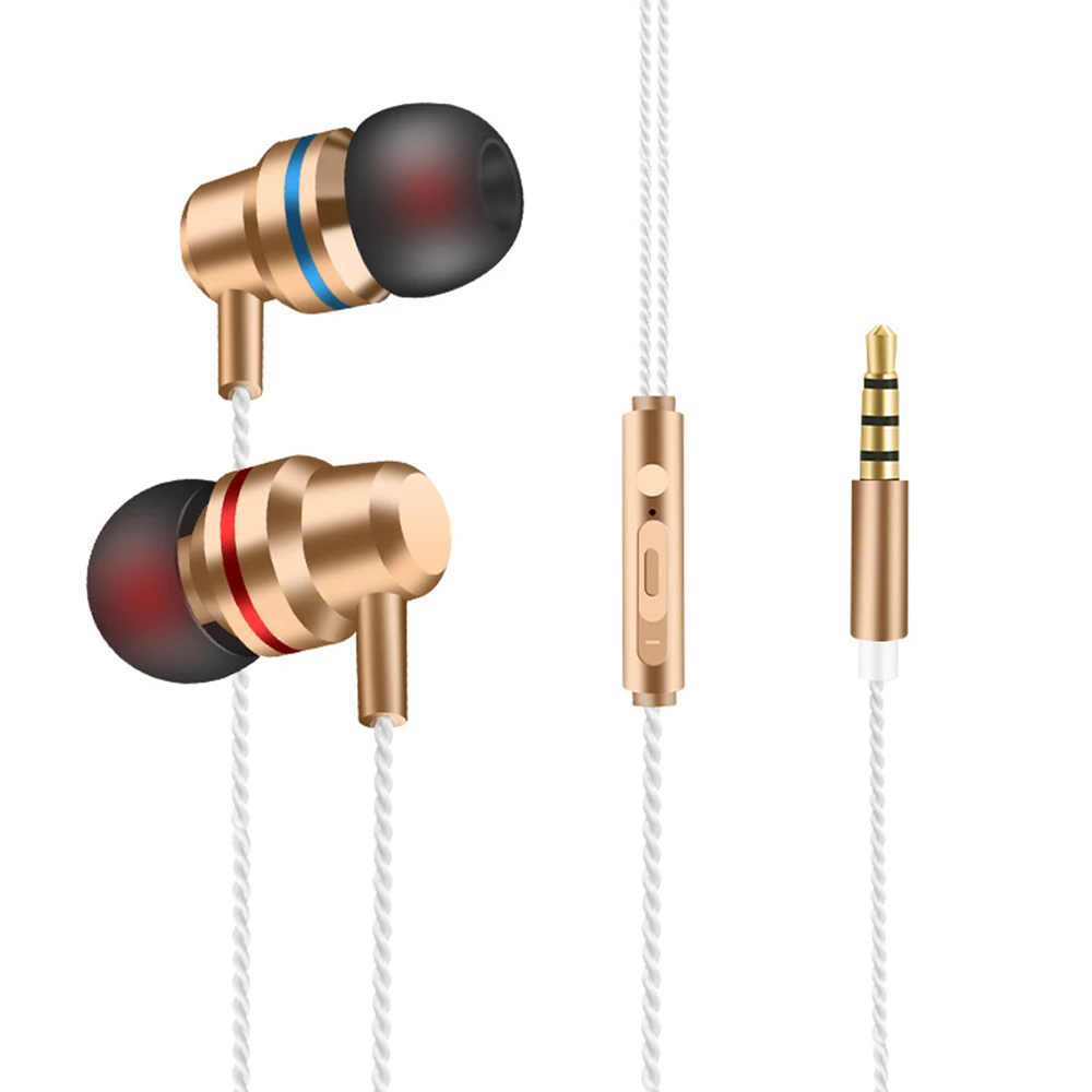 

UP02 Wired In Ear Earphone 3.5mm with Mic Earbuds Headphone Volume Control Earpiec Headset For Phone Samsung Huawei