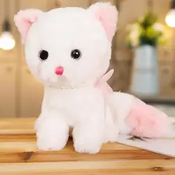 Мягкие милые длинный хвост игрушка, лиса плюшевая White fox Мягкая Детская кукла Мода Kawaii подарок для детей подарок на день рождения Декор для