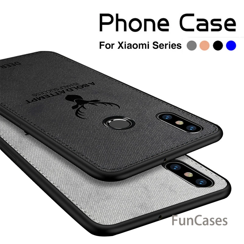 Тканевый чехол для телефона с оленем Xiao mi Pocophone F1 Мягкая силиконовая задняя