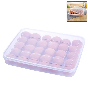 

Kitchen Transparent Egg Storage Box Sealed Fresh Refrigerator Food Container Egg Sorting Preservation Organizer Case