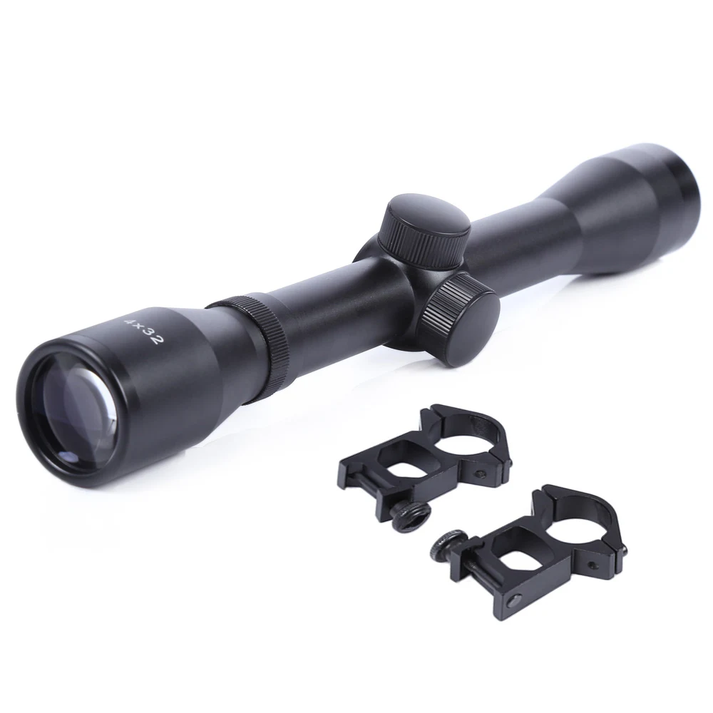 

4X32 Riflescope 20mm Dovetail Reflex Optics For Hunting Airsoft Gun Air Soft Rifle Tactical Sight Scope CoverSniper Accessories