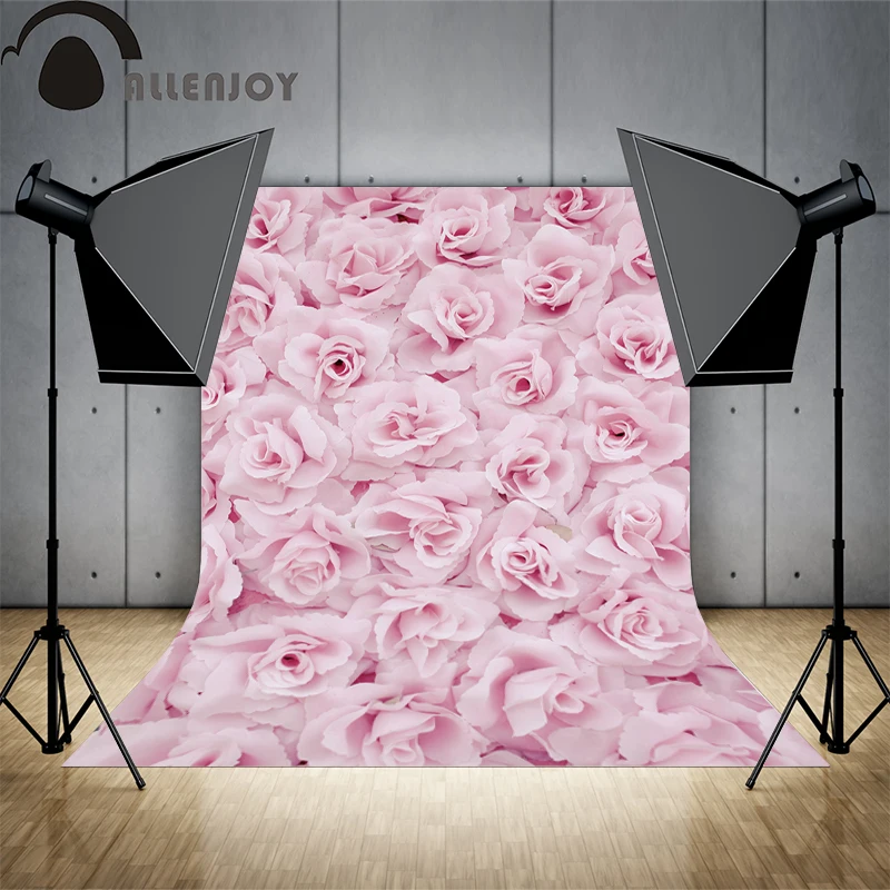 Allenjoy фотокамера розовый цветок свежий любовь свадьба ребенок душ фон для