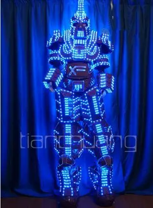 

Creative led luminous robots clothes dress up night market luminous warm field burst flash luminous dress fluorescent clothing
