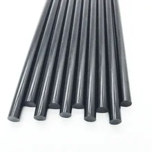 Varas de cola quente para arma de cola, 7mm, cor preta, para fundição elétrica, pistola de cola, áudio do carro, varas de reparo, vedação de cera adesiva bastão 10 pc