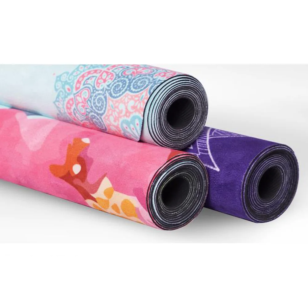 

1.5mm Ultra thin Natural Rubber Slip-resistant Yoga Mats Yoga Blanket Folding Fitness Mat High Temperature Travel Printing Mats