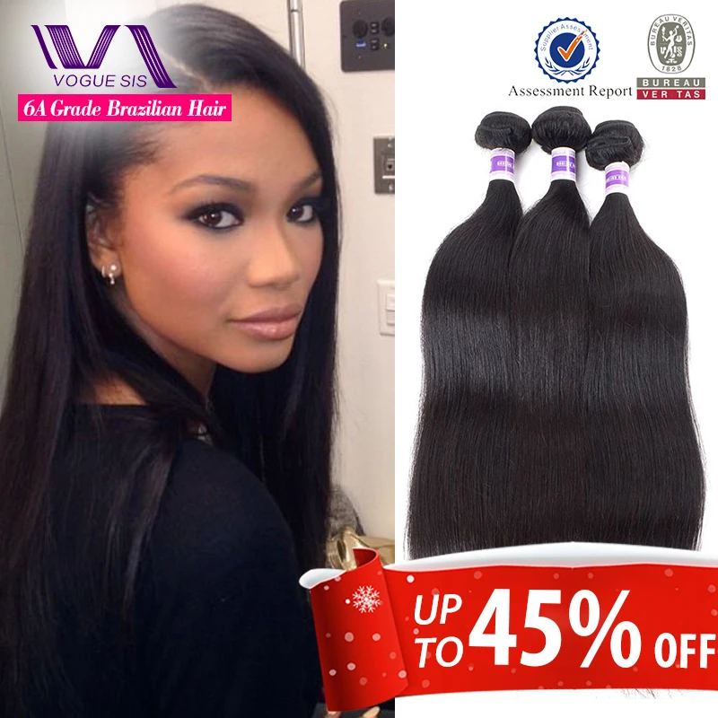 Vogue Sis Malaysian Virgin Hair Straight Human Hair Weave